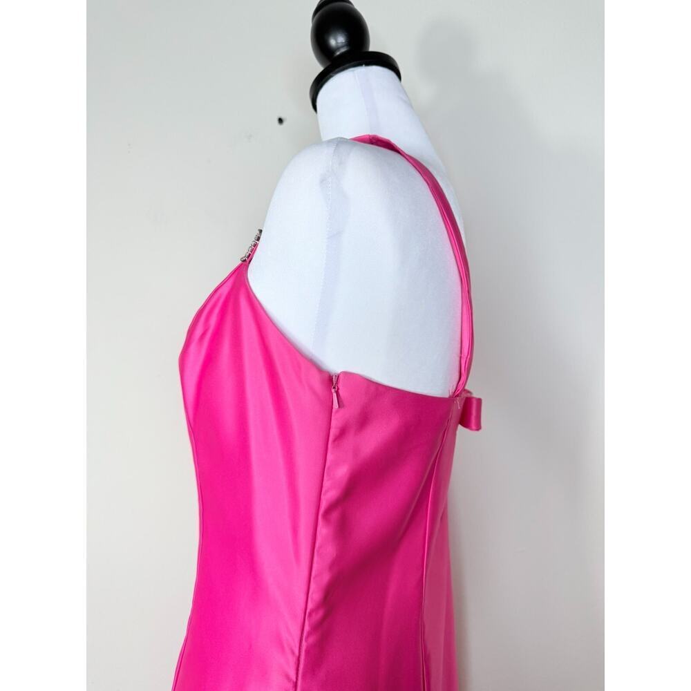 Jessica McClintock Gunne Sax Vintage Dress 9 Pink Satin Tulle Barbie Prom - Picture 10 of 15